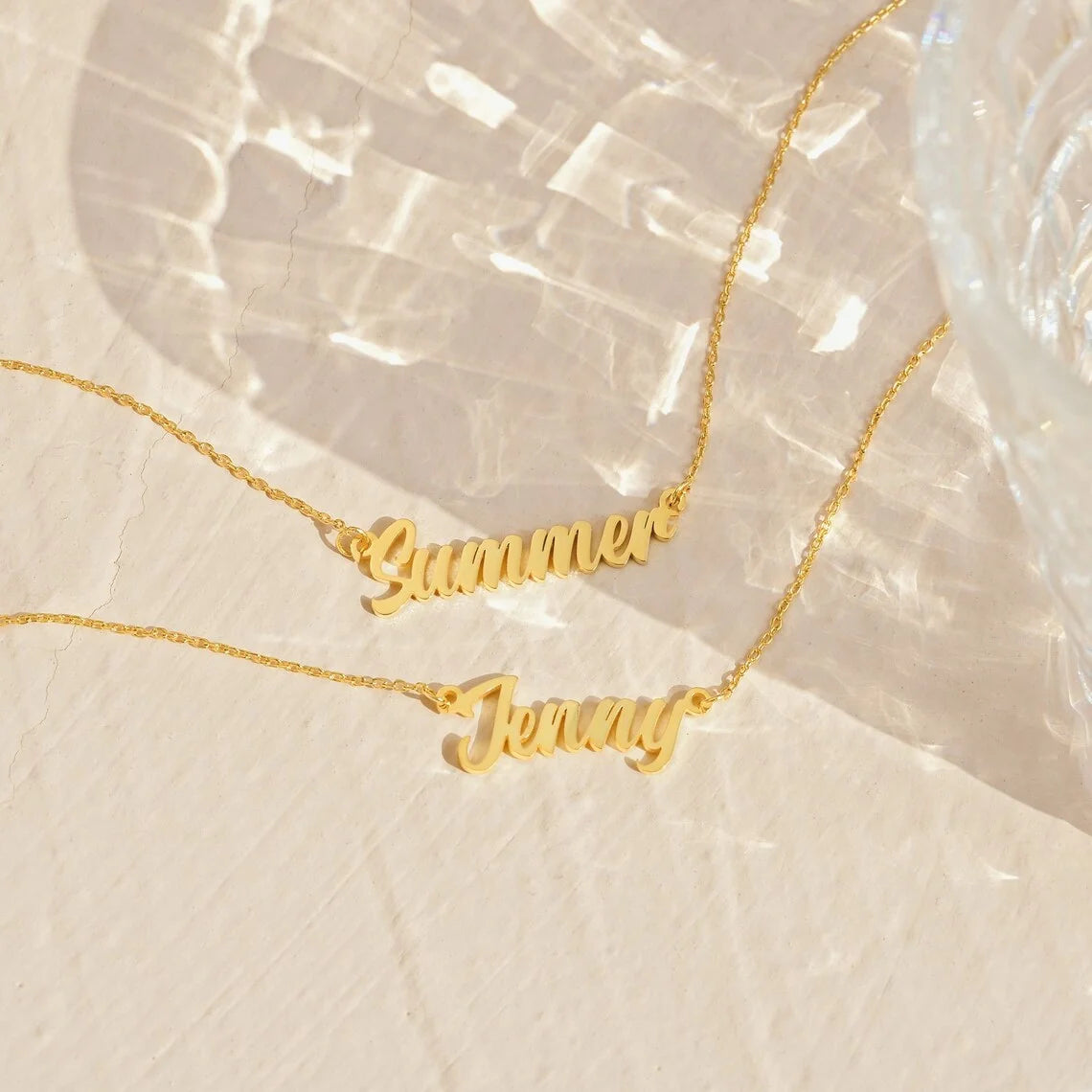 Custom Name Necklace – Stainless Steel Personalized Cursive Pendant Jewelry