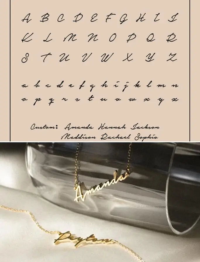 Custom Name Necklace – Personalized Golden Choker Stainless Steel Jewelry Gift for Women, Men