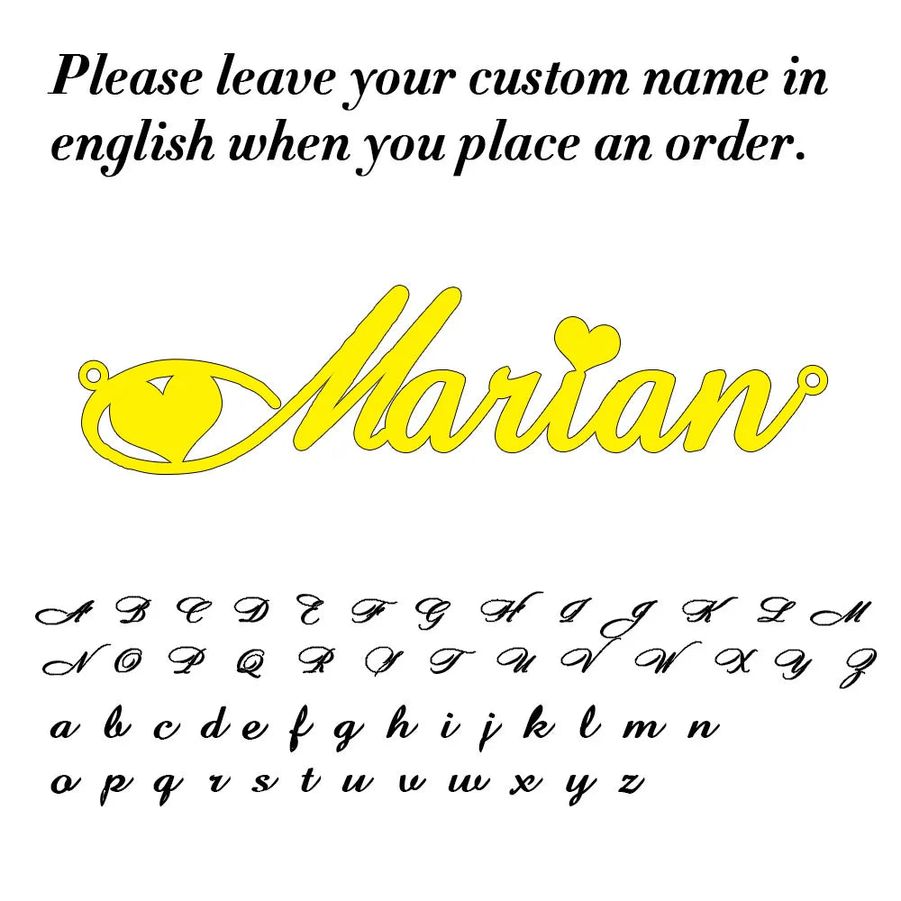 Custom Name Necklace – Stainless Steel Personalized Cursive Pendant Jewelry