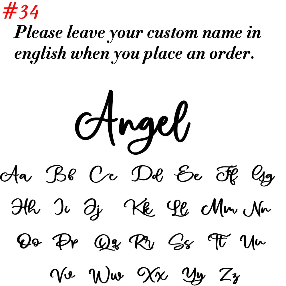 Custom Name Necklace – Stainless Steel Personalized Cursive Pendant Jewelry