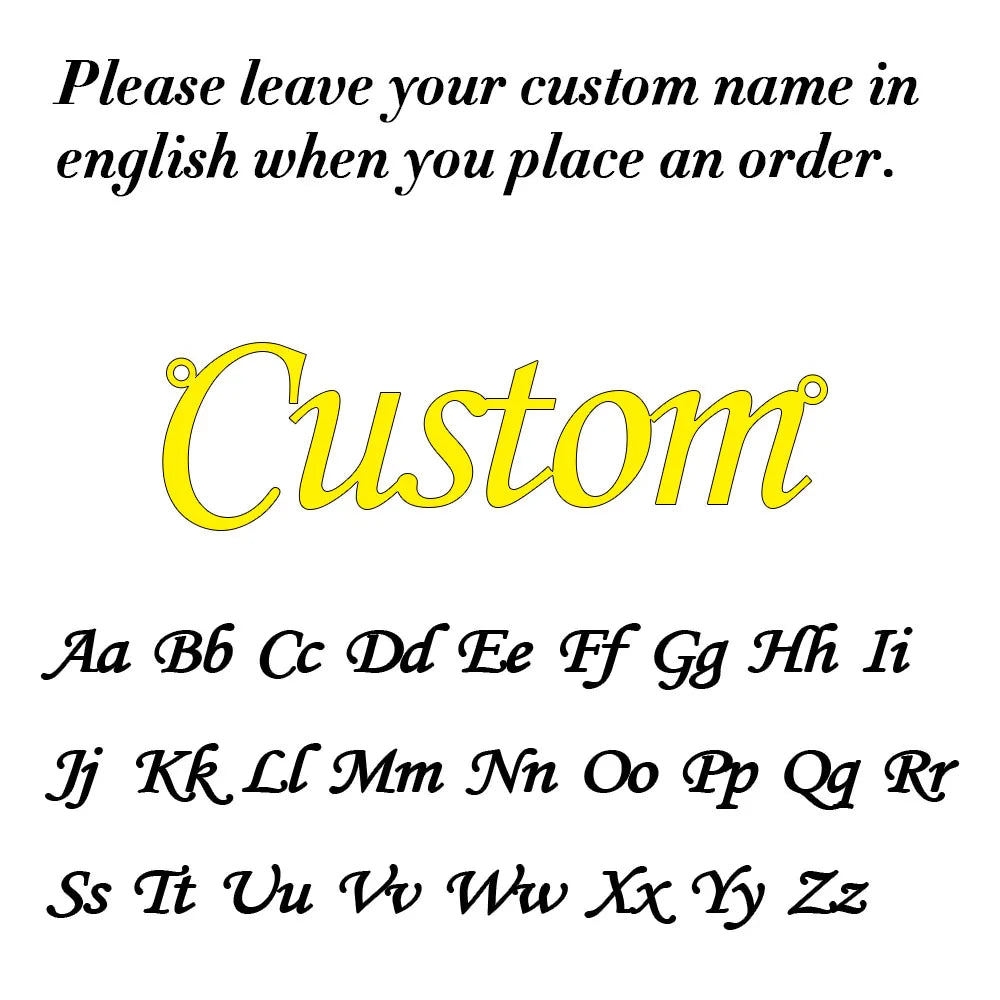 Custom Name Necklace – Stainless Steel Personalized Cursive Pendant Jewelry