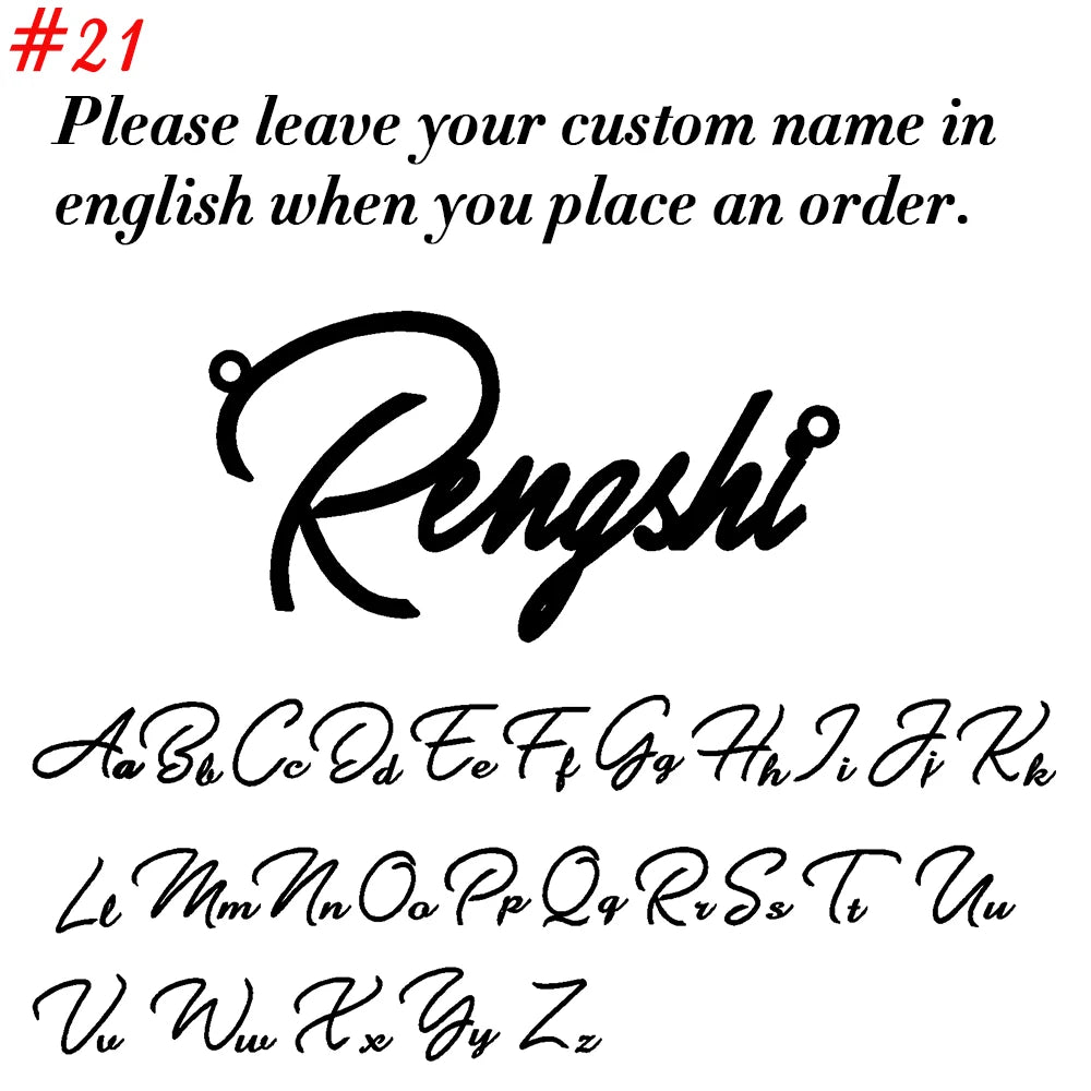 Custom Name Necklace – Stainless Steel Personalized Cursive Pendant Jewelry
