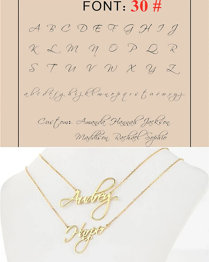 Custom Name Necklace – Personalized Golden Choker Stainless Steel Jewelry Gift for Women, Men